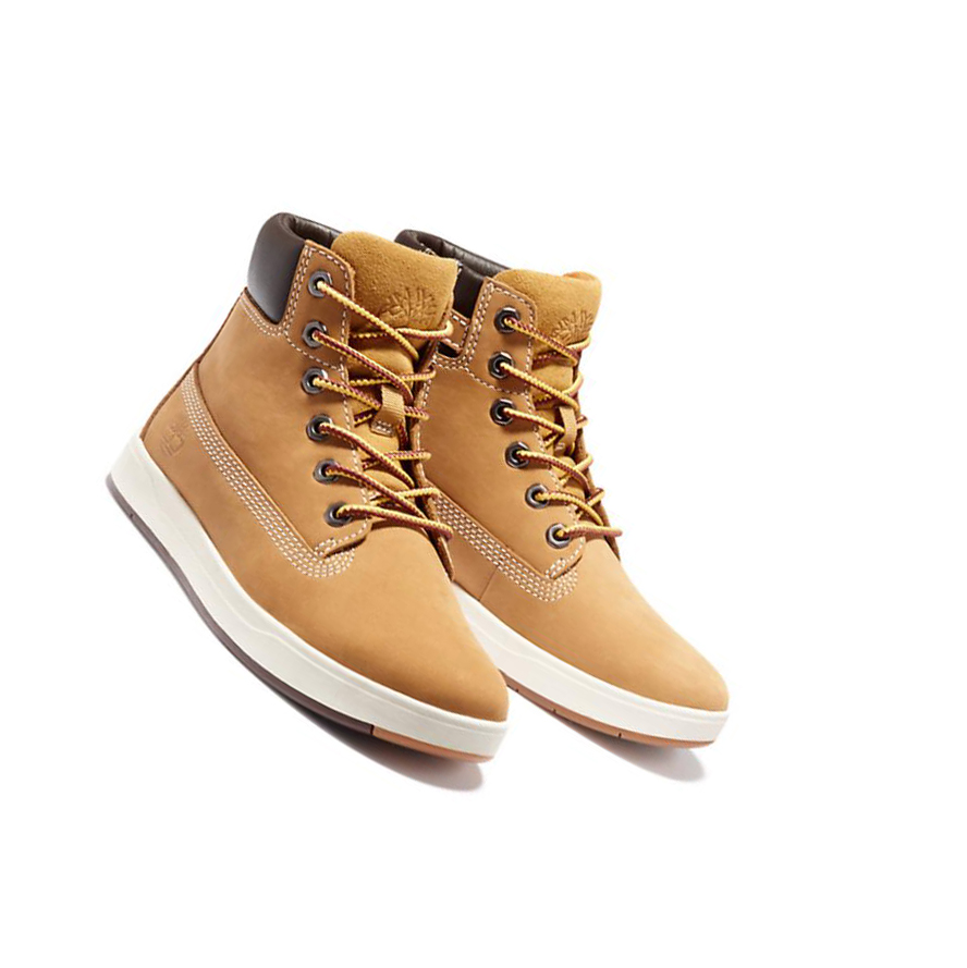 Timberland Davis Square Side-zip Original 6-inch Boots παιδικα κίτρινα | GR-KLB3601