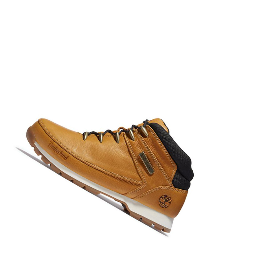 Timberland Euro Sprint Hiker Full-grain μποτακια πεζοποριασ ανδρικα κίτρινα | GR-AKD4986