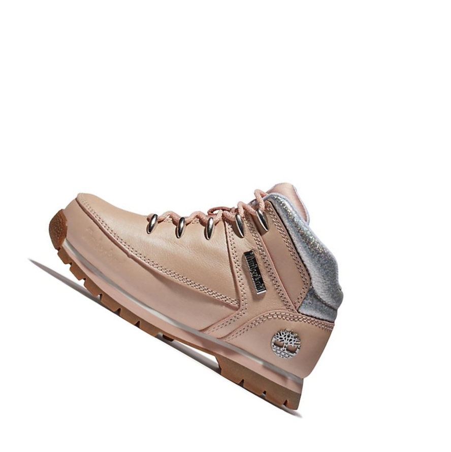 Timberland Euro Sprint Hiker μποτακια πεζοποριασ παιδικα ανοιχτο ροζ | GR-HPG5769