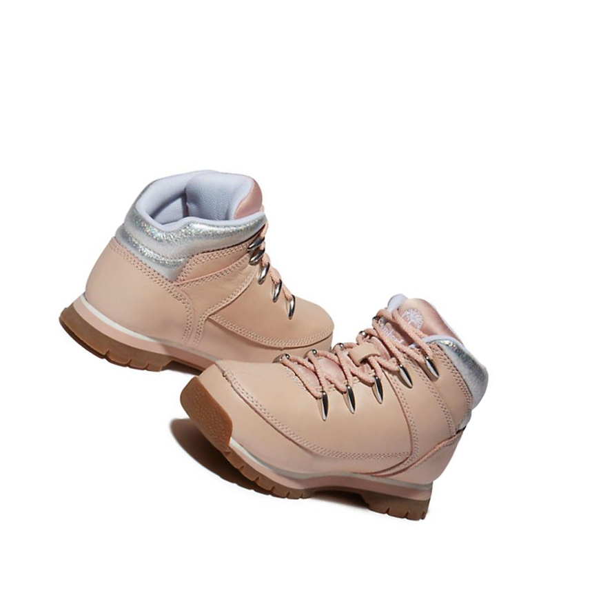 Timberland Euro Sprint Mid Hiker Μπότες Chukka παιδικα ανοιχτο ροζ | GR-ANC9512