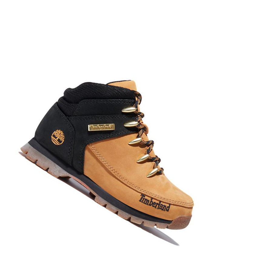 Timberland Euro Sprint Mid Hiker μποτακια πεζοποριασ παιδικα κίτρινα | GR-NCP3617