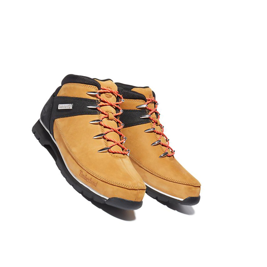 Timberland Euro Sprint Orange-laced Hiker μποτακια πεζοποριασ ανδρικα κίτρινα μαυρα | GR-AZX8412