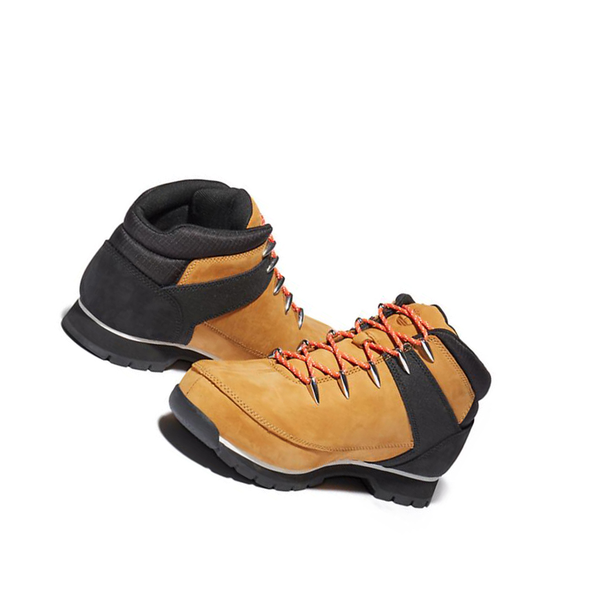 Timberland Euro Sprint Orange-laced Hiker μποτακια πεζοποριασ ανδρικα κίτρινα μαυρα | GR-AZX8412