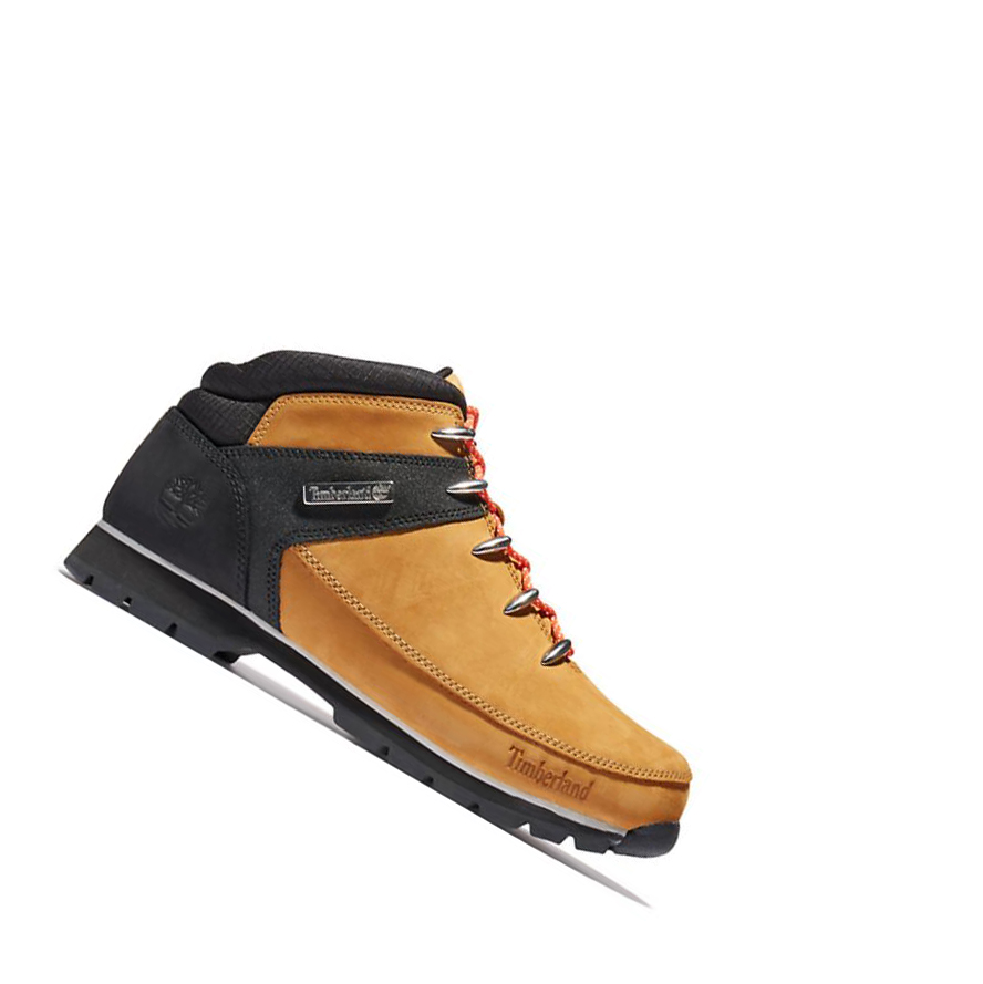 Timberland Euro Sprint Orange-laced Hiker μποτακια πεζοποριασ ανδρικα κίτρινα μαυρα | GR-AZX8412