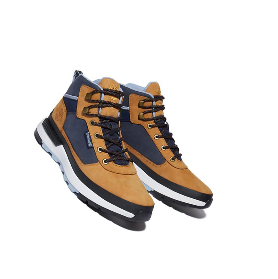 Timberland Field Trekker Chukka χειμωνιατικα μποτακια ανδρικα κίτρινα μπλε | GR-MQZ2815