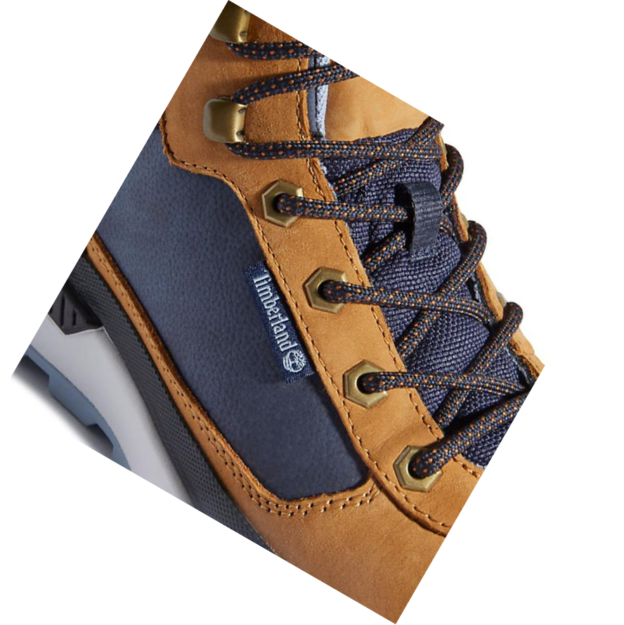 Timberland Field Trekker Chukka χειμωνιατικα μποτακια ανδρικα κίτρινα μπλε | GR-MQZ2815