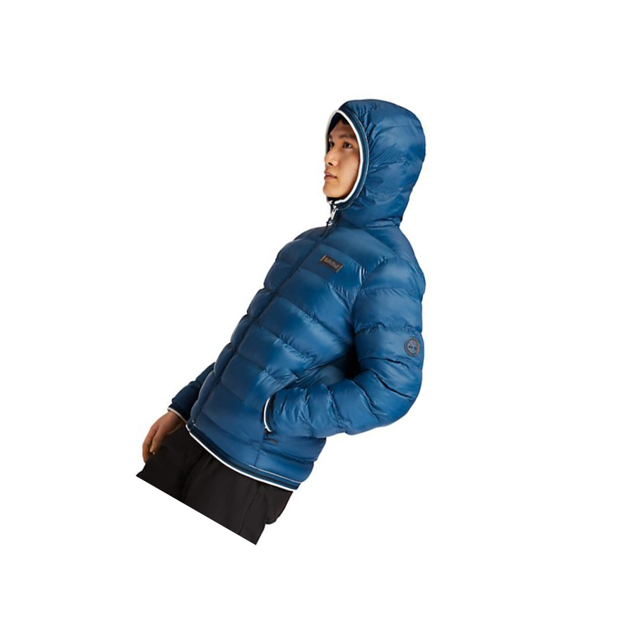 Timberland Garfield Κουκουλοφόρος Puffer μπουφαν ανδρικα μπλε | GR-CWF1384