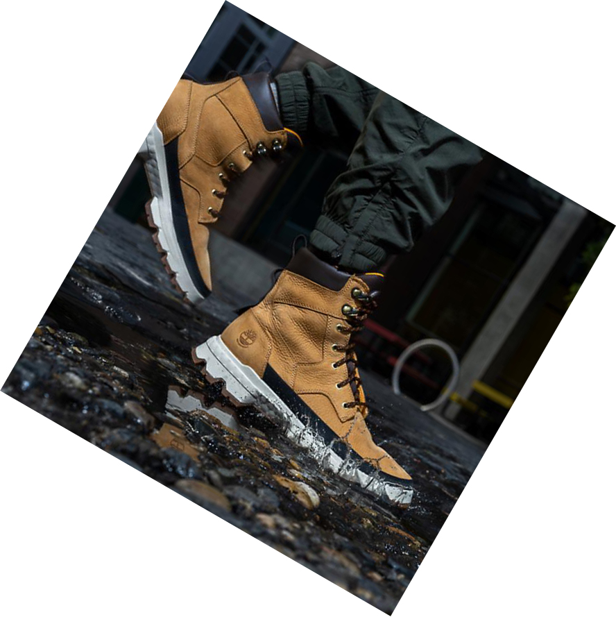 Timberland GreenStride™ TBL® πρωτοτυπεσ Ultra αδιαβροχα χειμωνιατικα μποτακια ανδρικα κίτρινα | GR-UYV9082