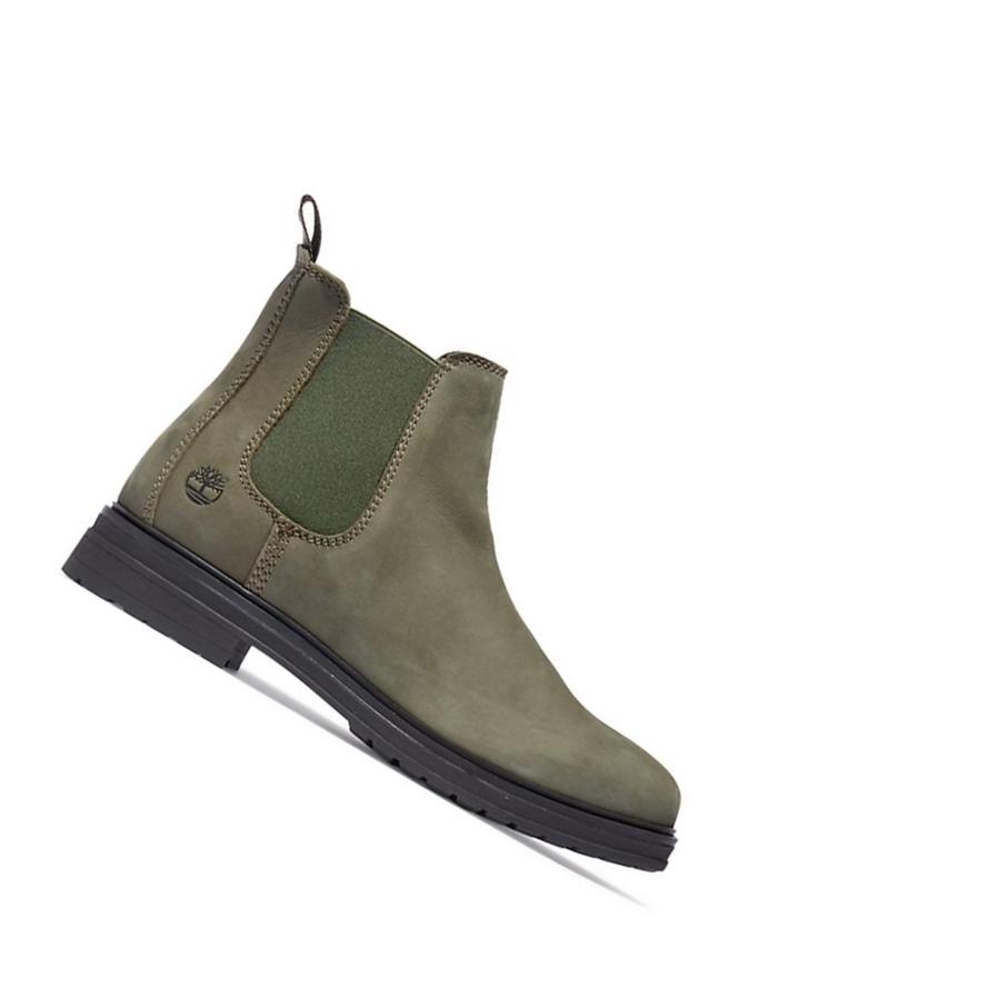 Timberland Hannover Hill Chelsea μποτεσ γυναικεια σκούρο πρασινο | GR-GFC0862