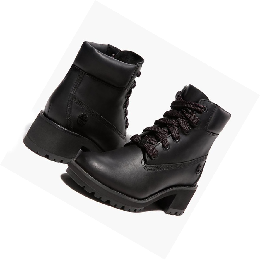 Timberland Kinsley Full-grain Original 6-inch Boots γυναικεια μαυρα | GR-IDP4518