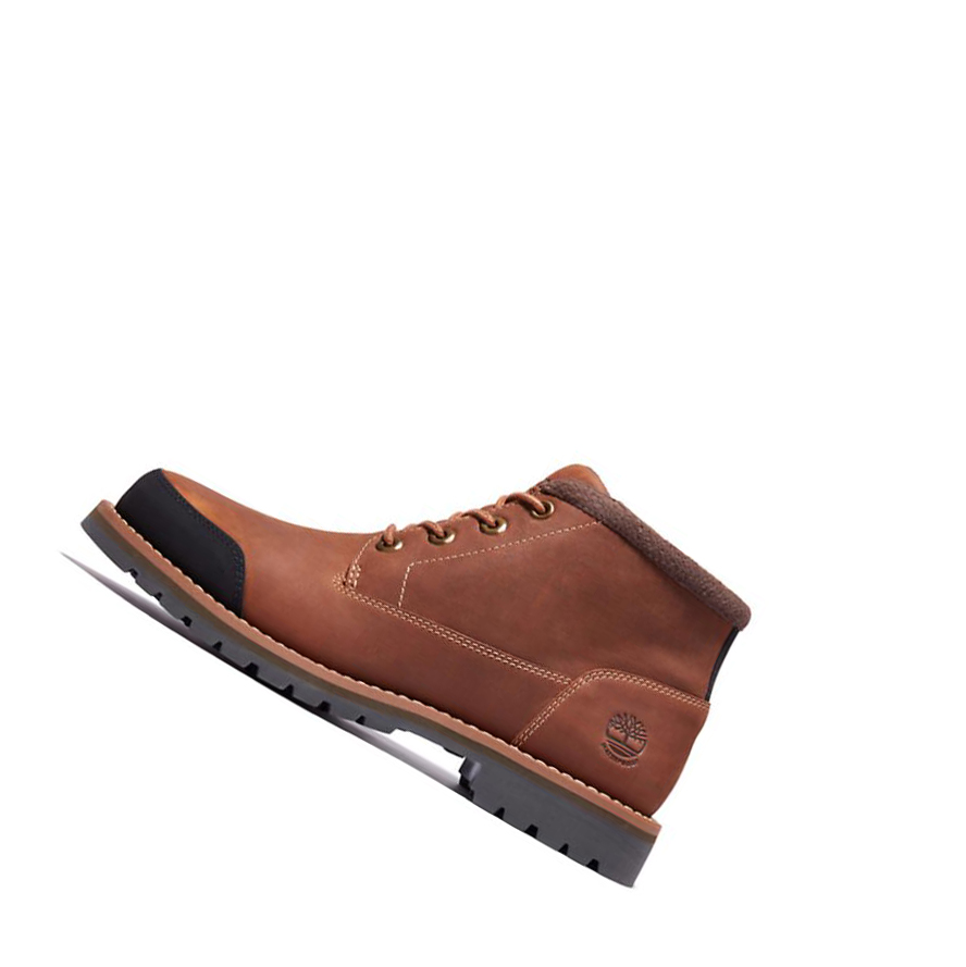 Timberland Larchmont επενδυση Μπότες Chukka ανδρικα καφε | GR-ROY0572