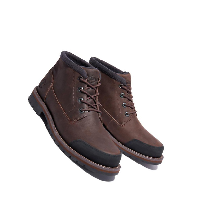 Timberland Larchmont επενδυση Μπότες Chukka ανδρικα σκούρο καφε | GR-UDW2693