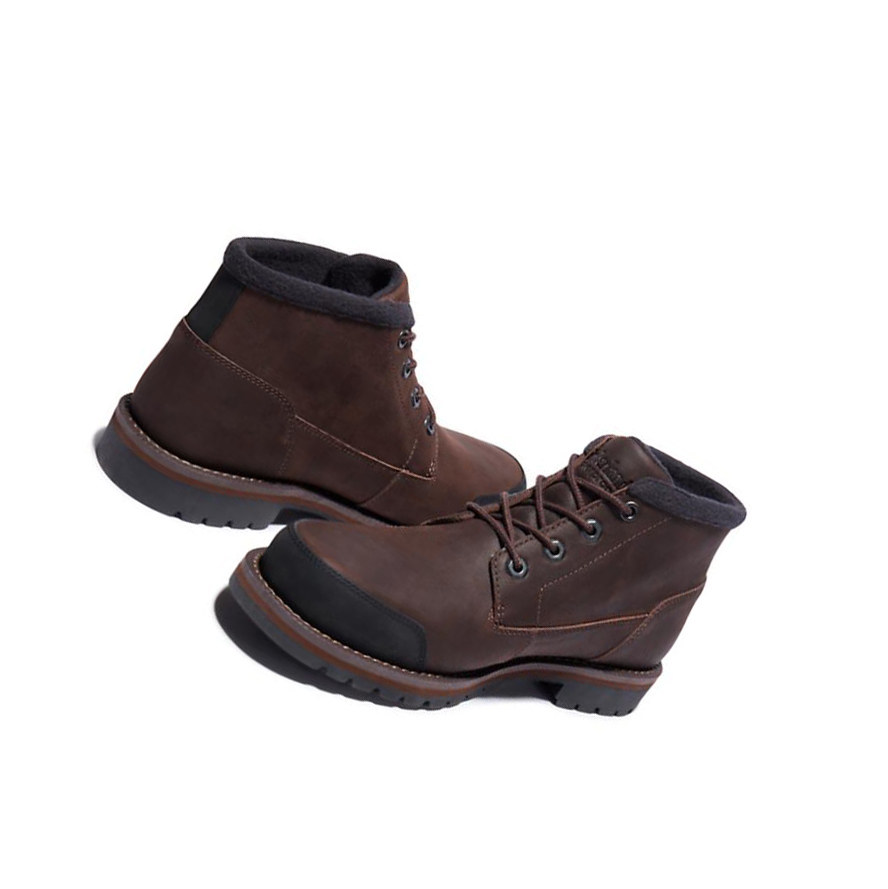 Timberland Larchmont επενδυση Μπότες Chukka ανδρικα σκούρο καφε | GR-UDW2693