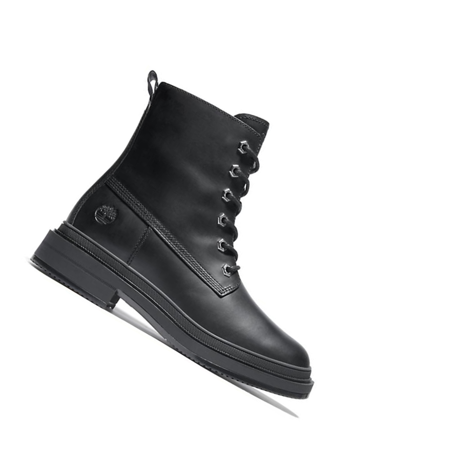 Timberland Lisbon Lane Χειμερινά Original 6-inch Boots γυναικεια μαυρα | GR-PDZ9732