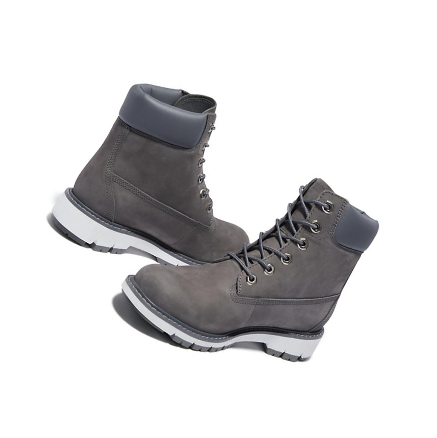 Timberland Lucia Way Original 6-inch Boots γυναικεια γκρι | GR-ZIY1207