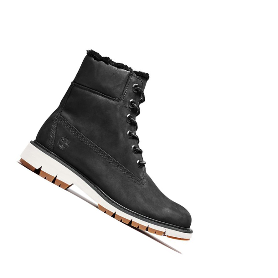 Timberland Lucia Way επενδυση Original 6-inch Boots γυναικεια μαυρα | GR-HPX4672