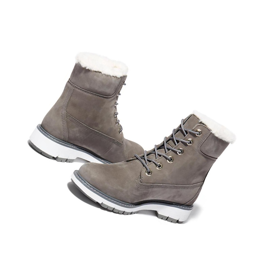 Timberland Lucia Way επενδυση Original 6-inch Boots γυναικεια γκρι | GR-LJW2618