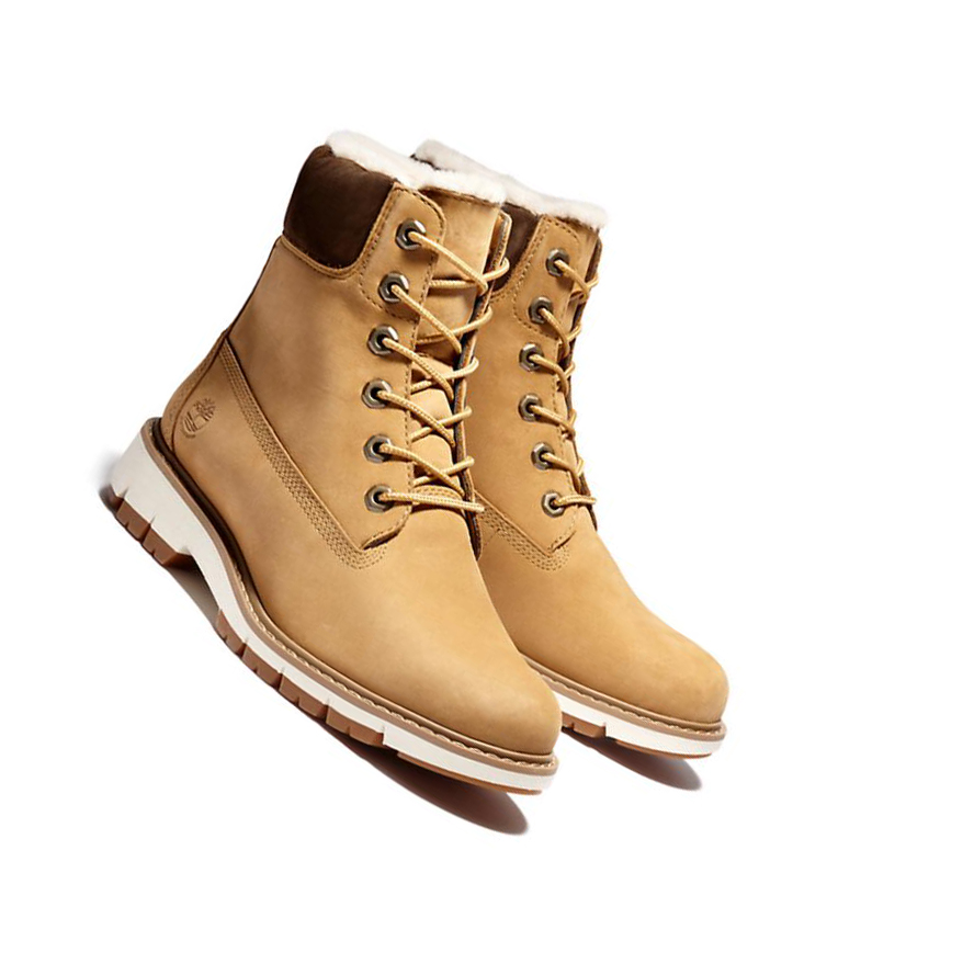 Timberland Lucia Way επενδυση Original 6-inch Boots γυναικεια κίτρινα | GR-MHX6301