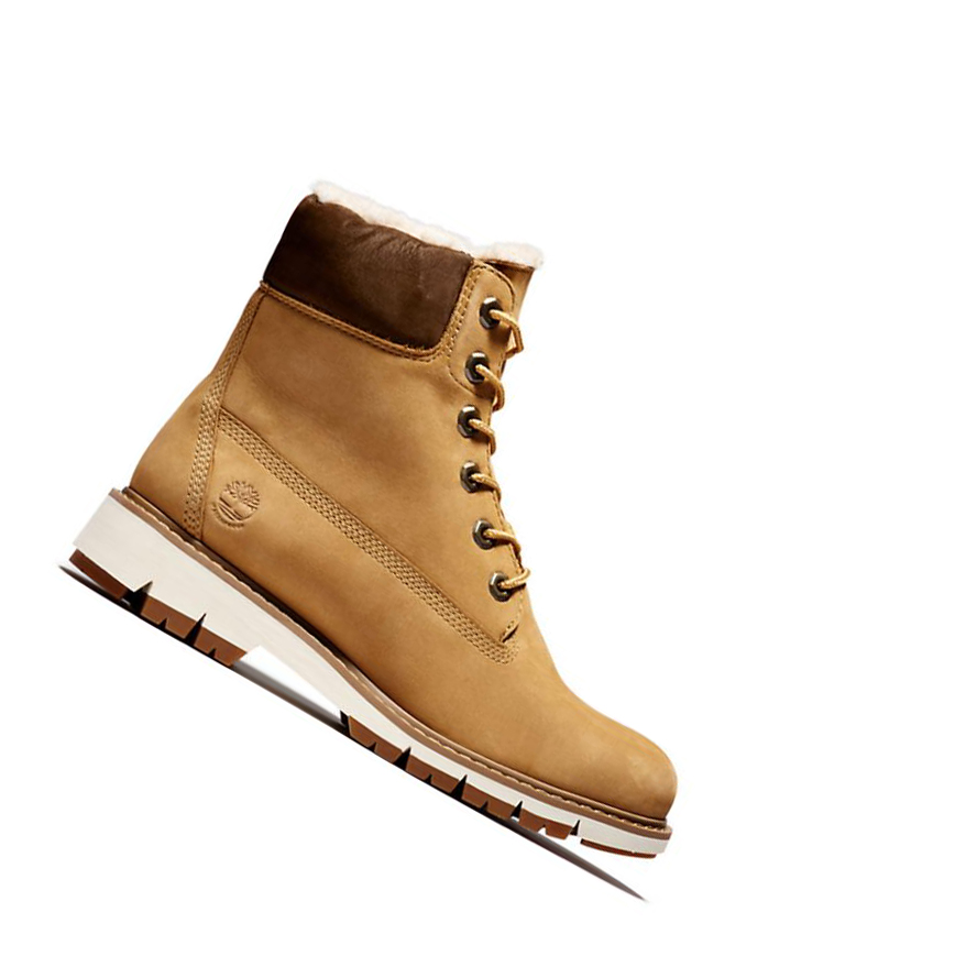 Timberland Lucia Way επενδυση Original 6-inch Boots γυναικεια κίτρινα | GR-MHX6301