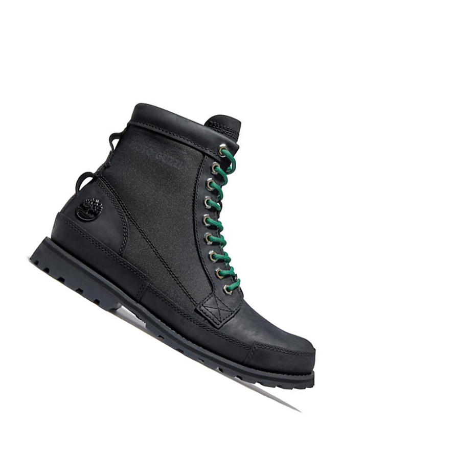 Timberland Moto Guzzi x Timberland® Original δερματινα Original 6-inch Boots ανδρικα μαυρα | GR-DRG1690