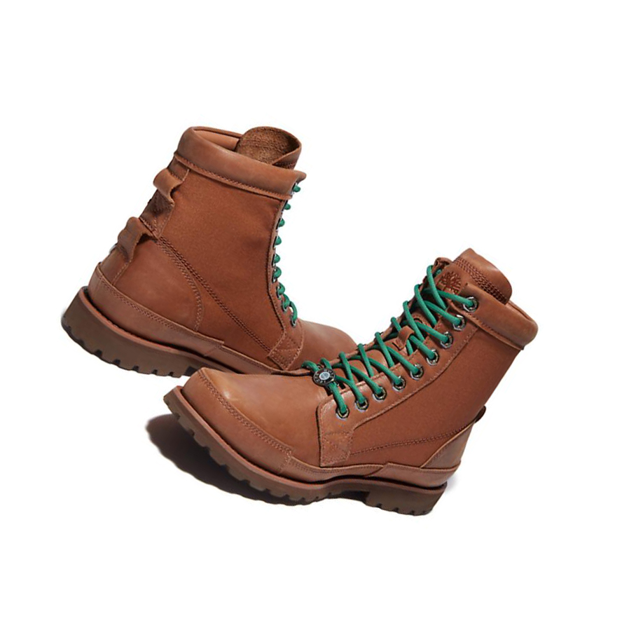 Timberland Moto Guzzi x Timberland® Original δερματινα Original 6-inch Boots ανδρικα καφε | GR-GFJ9681