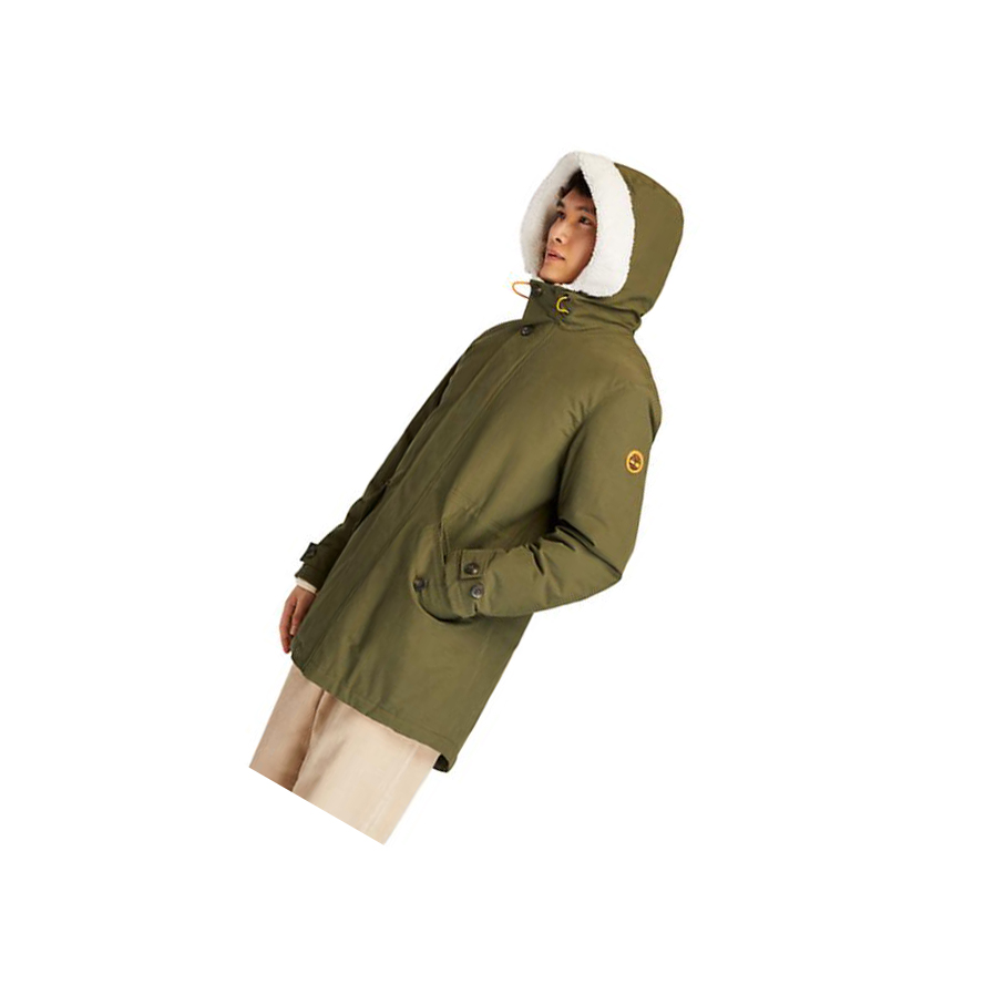 Timberland Mount Kelsey Fishtail Parka μπουφαν ανδρικα σκούρο πρασινο | GR-SJO0513