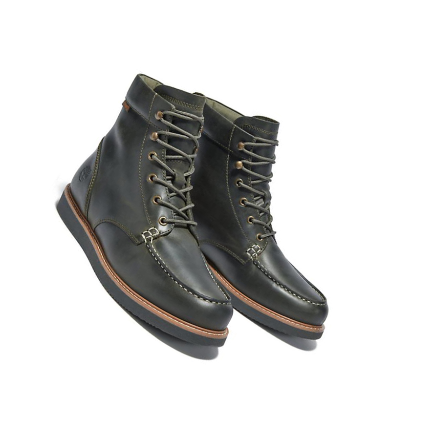 Timberland Newmarket II Moc-toe Original 6-inch Boots ανδρικα σκούρο πρασινο | GR-KJY6802