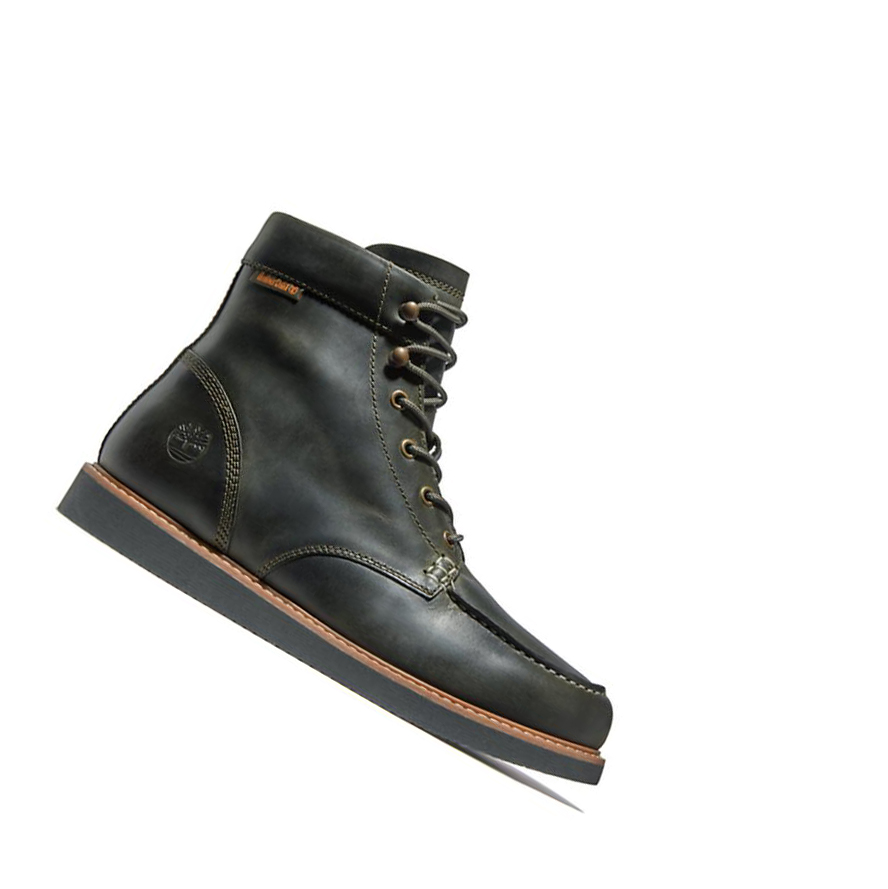 Timberland Newmarket II Moc-toe Original 6-inch Boots ανδρικα σκούρο πρασινο | GR-KJY6802