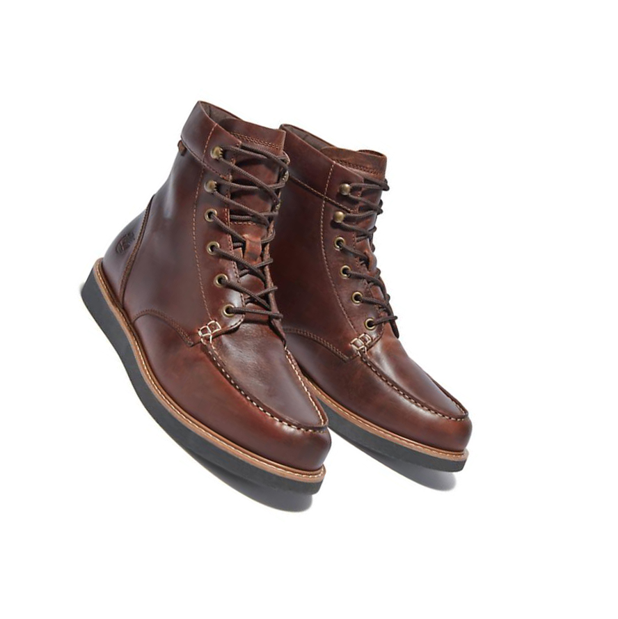 Timberland Newmarket II Moc-toe Original 6-inch Boots ανδρικα καφε | GR-NBQ4680