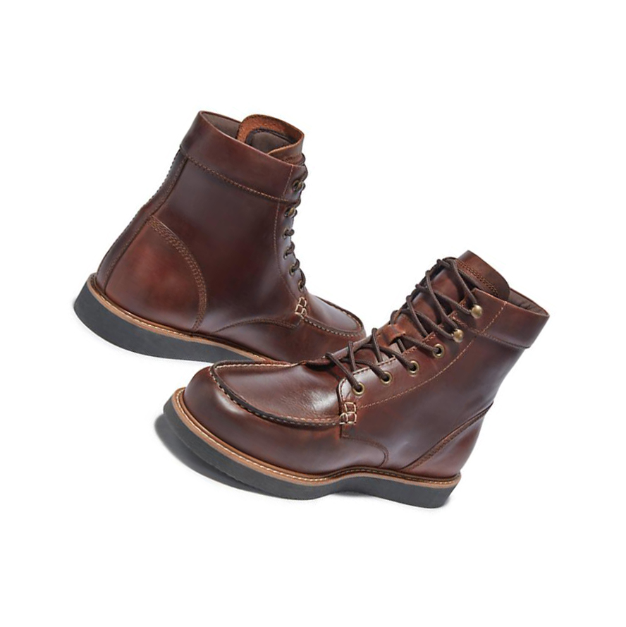 Timberland Newmarket II Moc-toe Original 6-inch Boots ανδρικα καφε | GR-NBQ4680