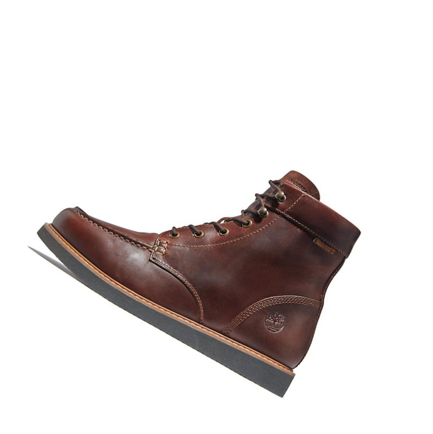 Timberland Newmarket II Moc-toe Original 6-inch Boots ανδρικα καφε | GR-NBQ4680