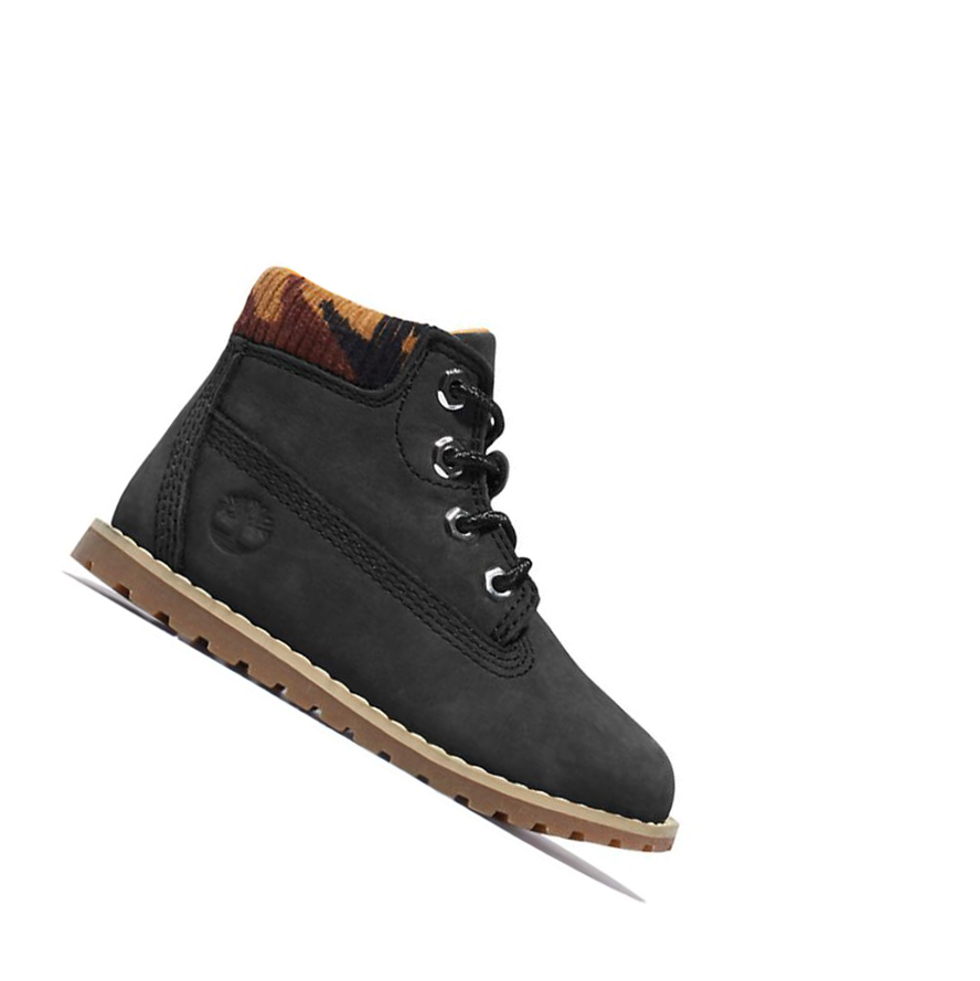 Timberland Pokey Pine Original 6-inch Boots παιδικα μαυρα | GR-HCR2387