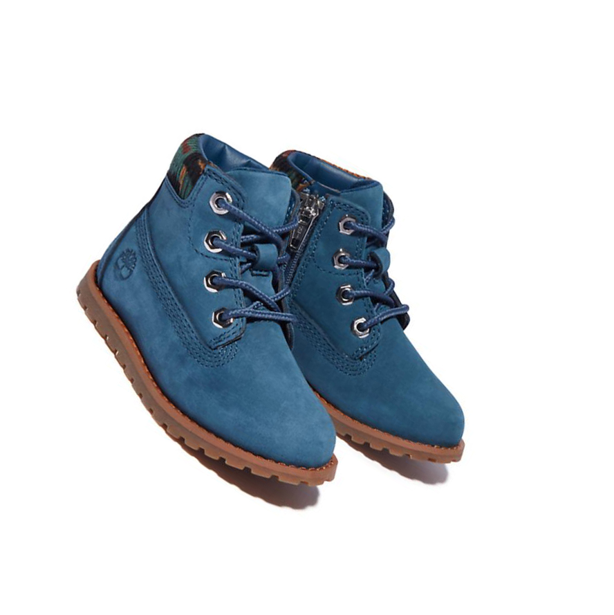 Timberland Pokey Pine Original 6-inch Boots παιδικα μπλε | GR-KJF6179