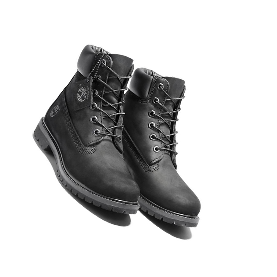 Timberland Premium Original 6-inch Boots γυναικεια μαυρα | GR-AGZ1328