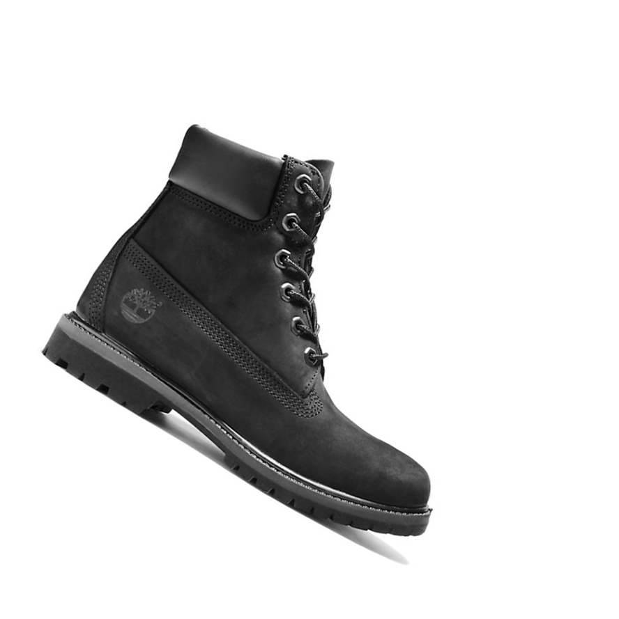 Timberland Premium Original 6-inch Boots γυναικεια μαυρα | GR-AGZ1328