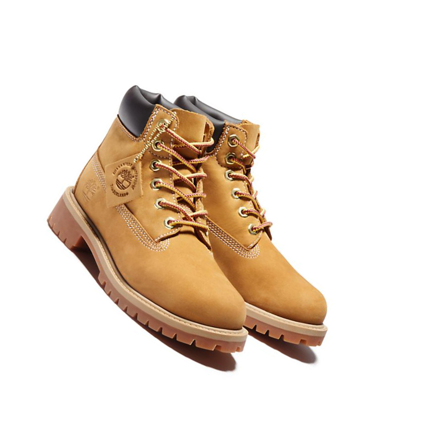 Timberland Premium Original 6-inch Boots παιδικα κίτρινα | GR-BCE7156