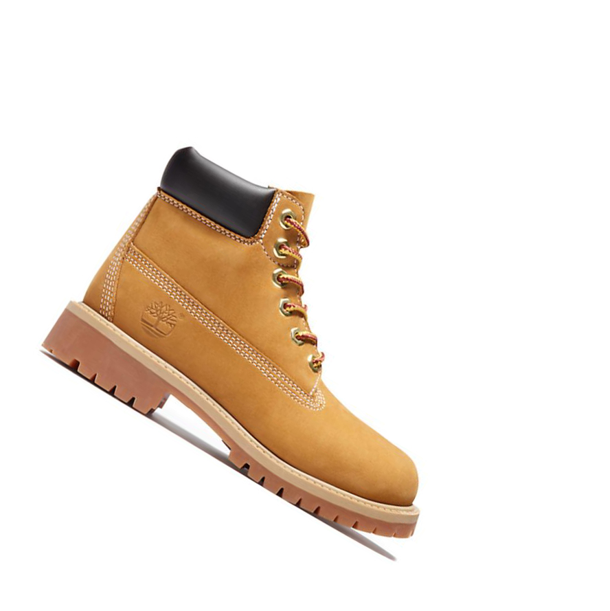 Timberland Premium Original 6-inch Boots παιδικα κίτρινα | GR-BCE7156