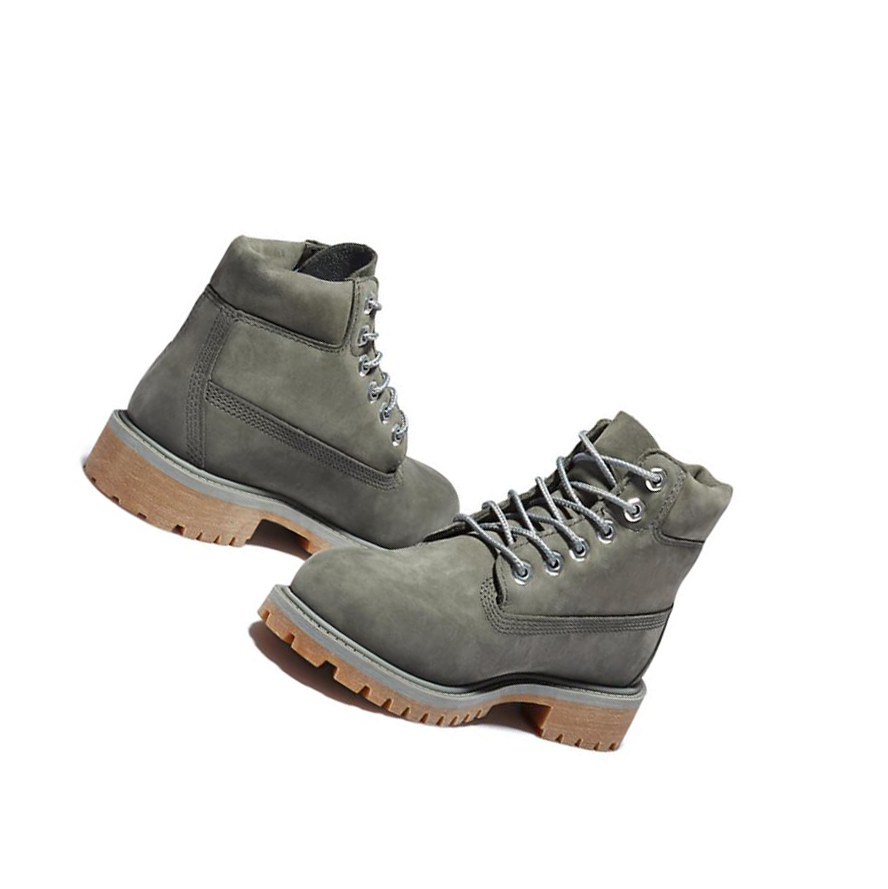 Timberland Premium Original 6-inch Boots παιδικα σκούρο γκρι | GR-IOZ0594