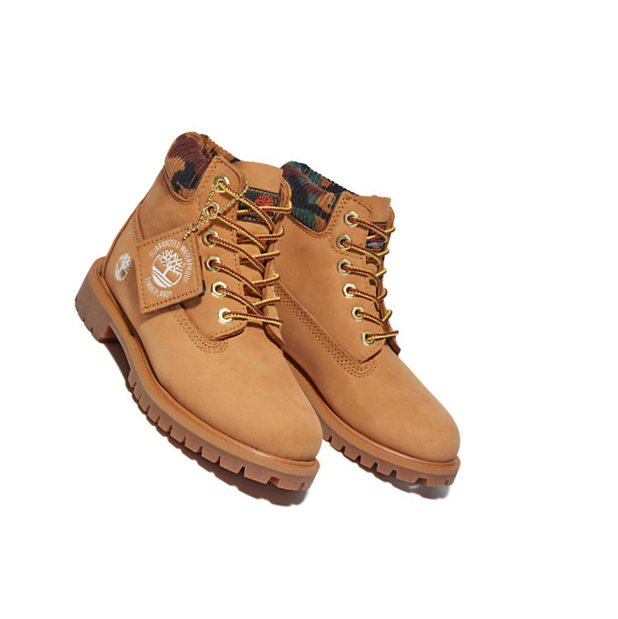 Timberland Premium Original 6-inch Boots παιδικα κίτρινα | GR-RNU8329