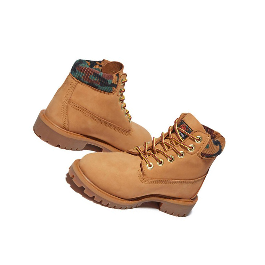 Timberland Premium Original 6-inch Boots παιδικα κίτρινα | GR-RNU8329