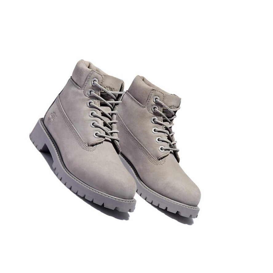 Timberland Premium Original 6-inch Boots παιδικα ανοιχτο γκρι | GR-XJE3715