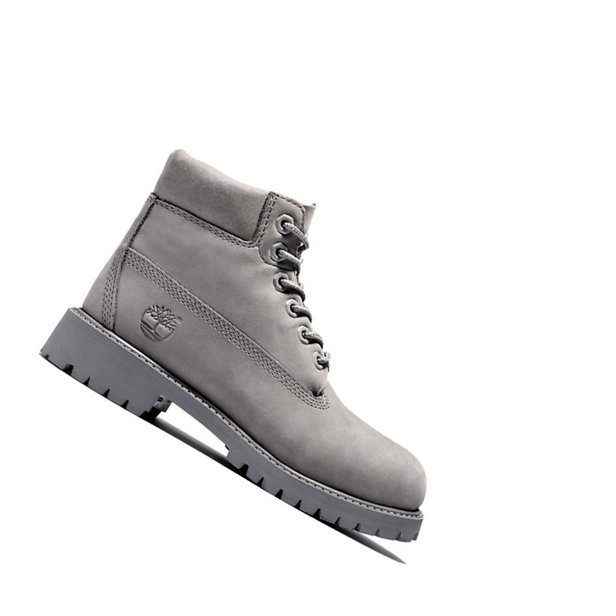 Timberland Premium Original 6-inch Boots παιδικα ανοιχτο γκρι | GR-XJE3715