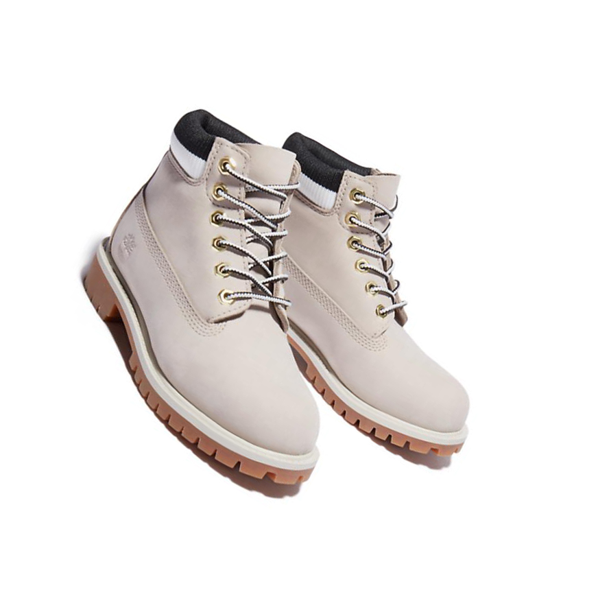 Timberland Premium Waterproofs Original 6-inch Boots παιδικα Μπεζ | GR-AKQ4023