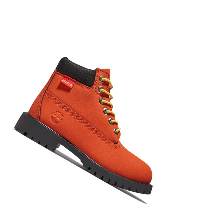 Timberland Premium Waterproofs Original 6-inch Boots παιδικα πορτοκαλι | GR-FCX1860