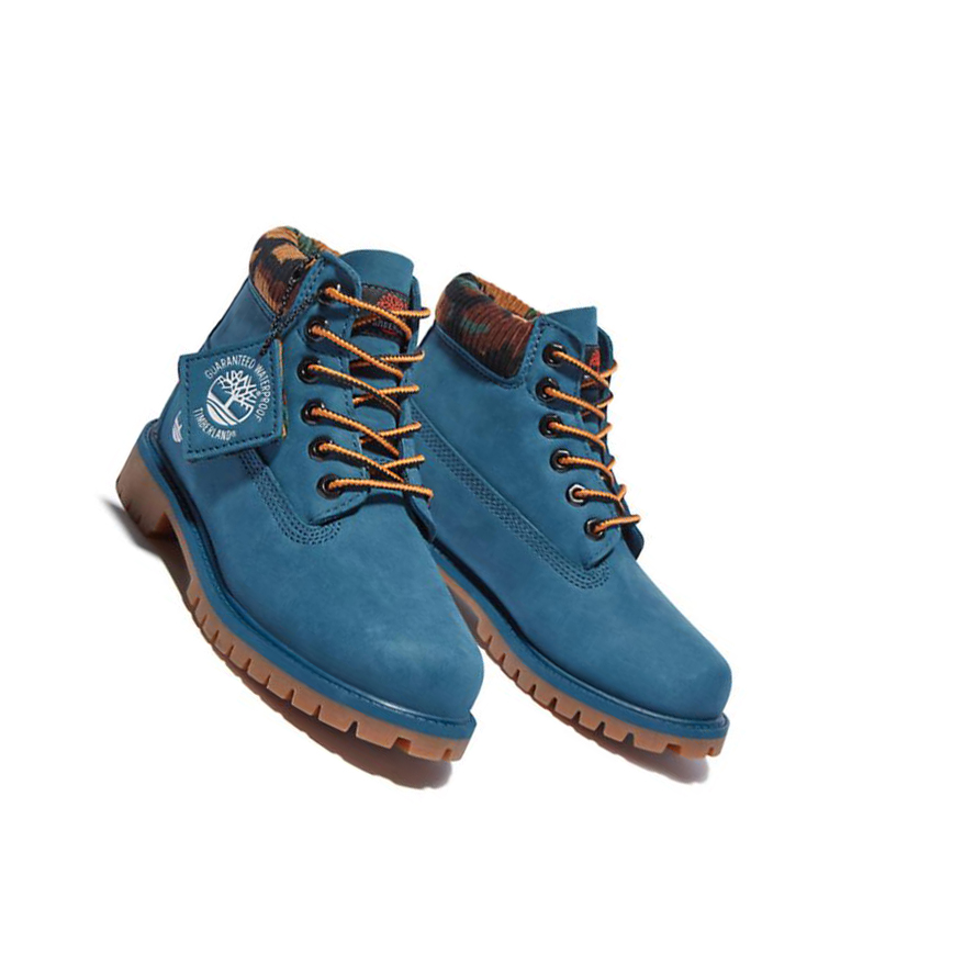 Timberland Premium Waterproofs Original 6-inch Boots παιδικα μπλε | GR-FUE3567