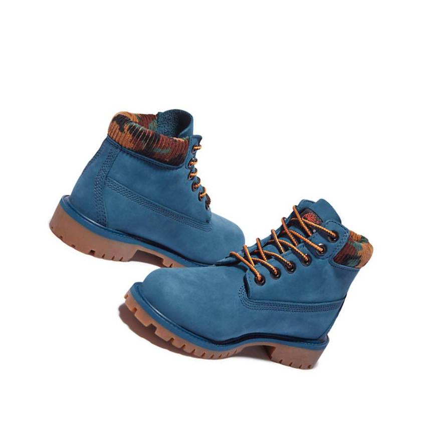 Timberland Premium Waterproofs Original 6-inch Boots παιδικα μπλε | GR-FUE3567