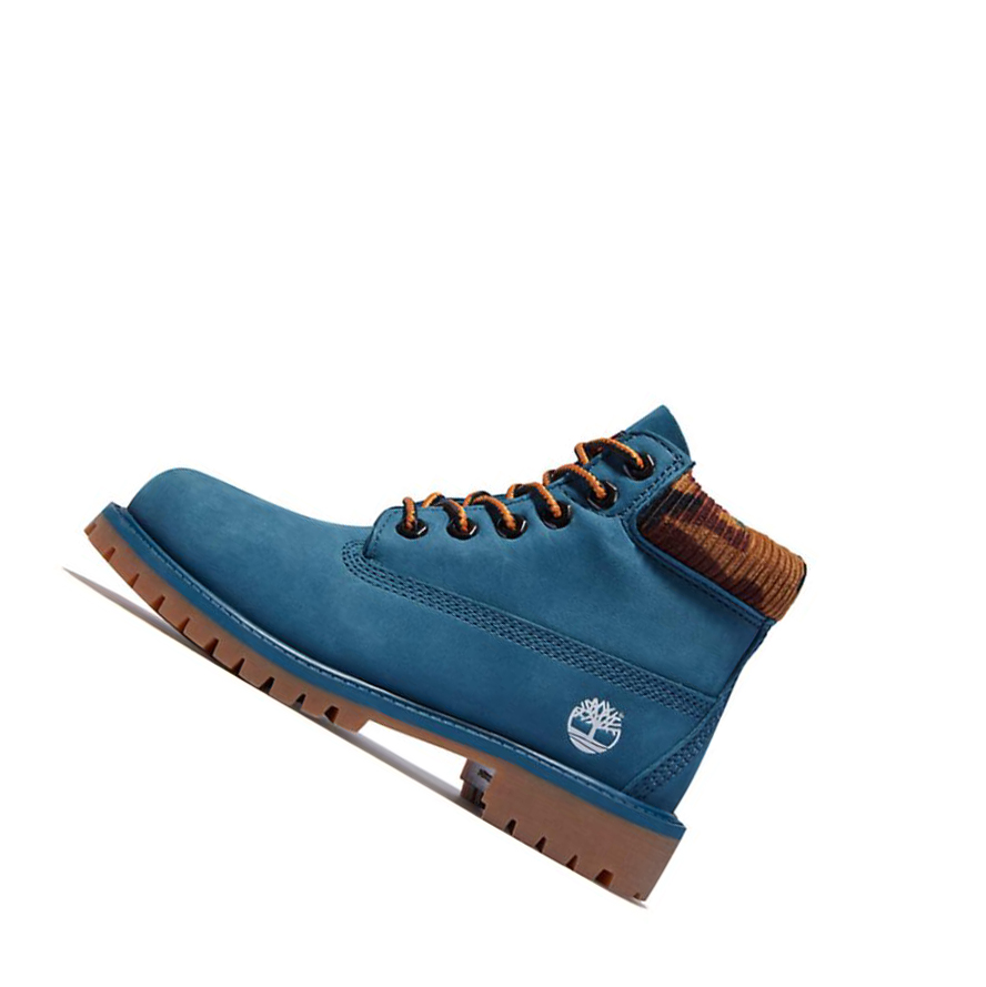 Timberland Premium Waterproofs Original 6-inch Boots παιδικα μπλε | GR-FUE3567