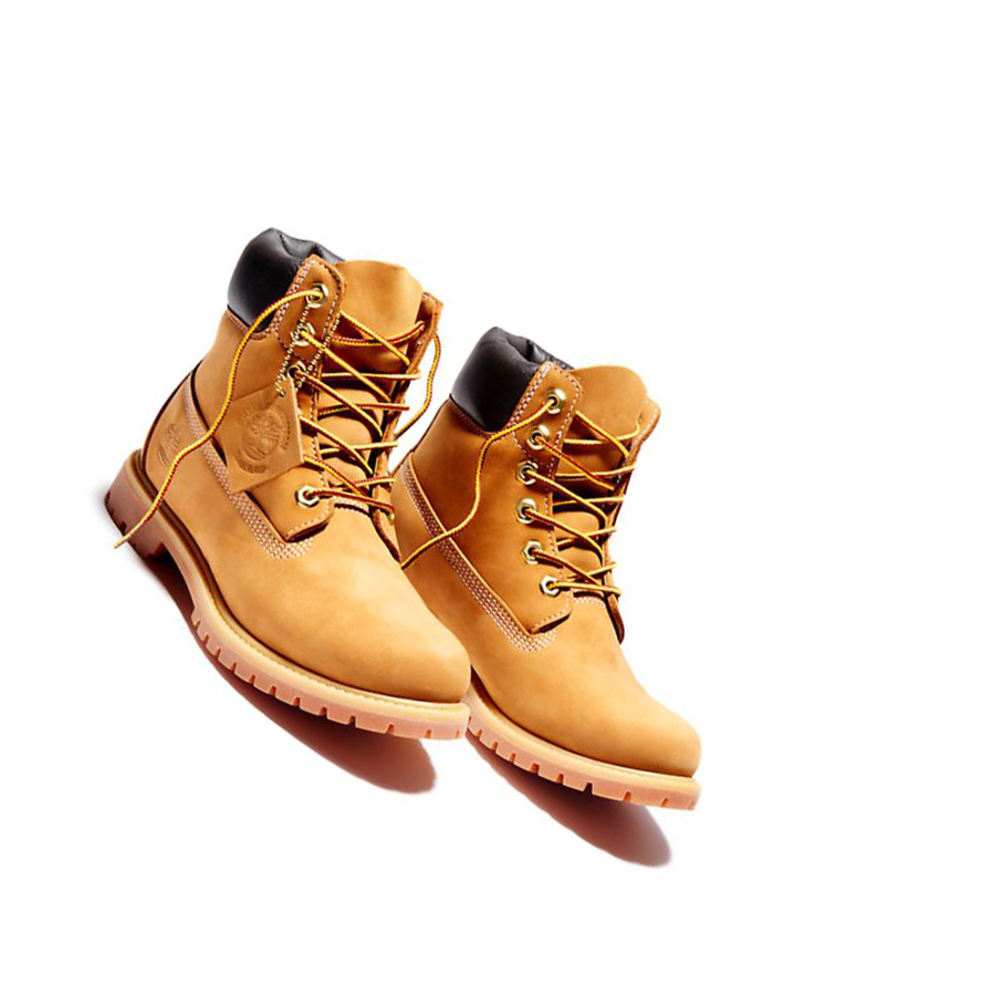 Timberland Premium Waterproofs Original 6-inch Boots γυναικεια κίτρινα | GR-HIN0842