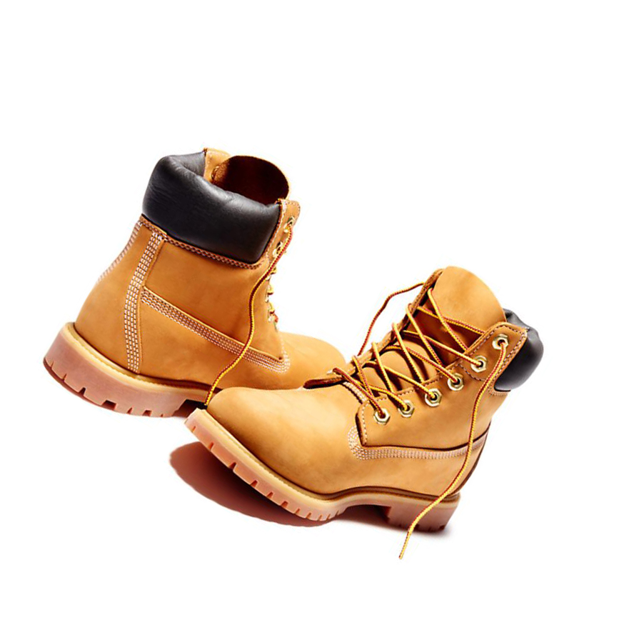 Timberland Premium Waterproofs Original 6-inch Boots γυναικεια κίτρινα | GR-HIN0842