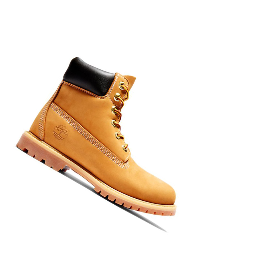 Timberland Premium Waterproofs Original 6-inch Boots γυναικεια κίτρινα | GR-HIN0842